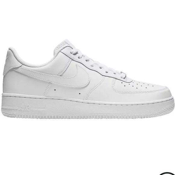 NIKE AIR FORCE 1 ‘07 TRIPLE WHITE SNEAKERS - Picture 2 of 12